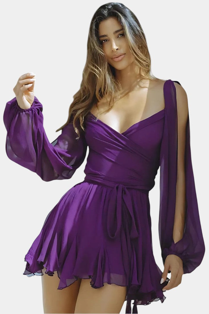 Skylar | Vestido Mini con Escote en V