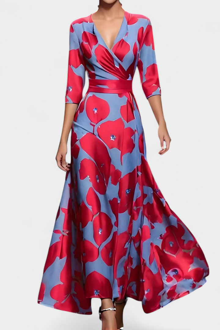 Lauren | Vestido Maxi Envolvente Floral
