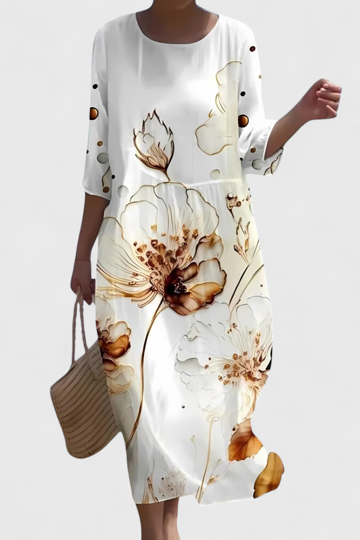 Karolina | Vestido Floral Que Favorece la Figura