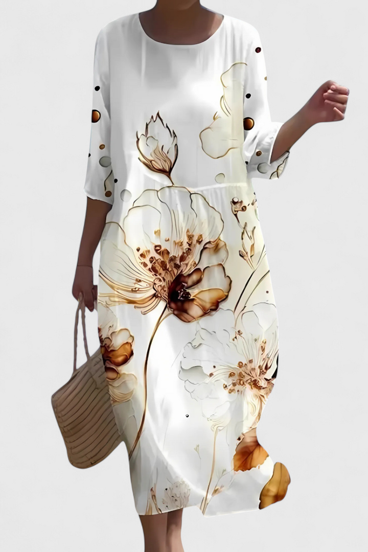 Karolina | Vestido Floral Que Favorece la Figura