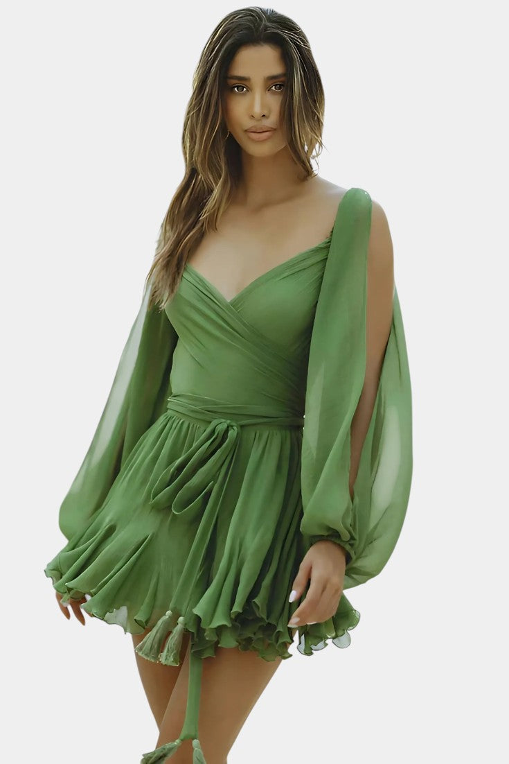 Skylar | Vestido Mini con Escote en V