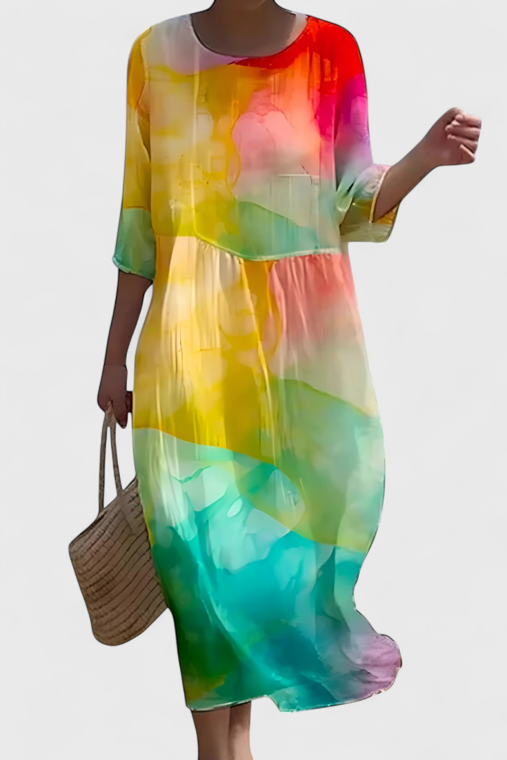 Karolina | Vestido Floral Que Favorece la Figura