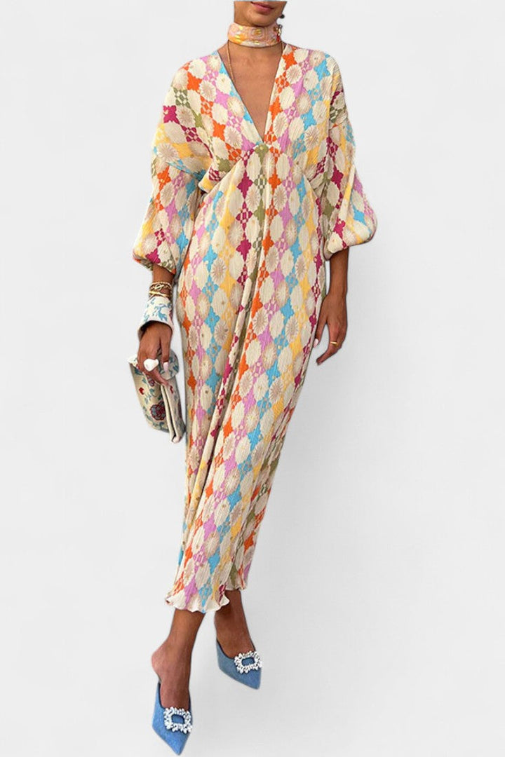 Shanice | Vestido Maxi Suelto de Rayas