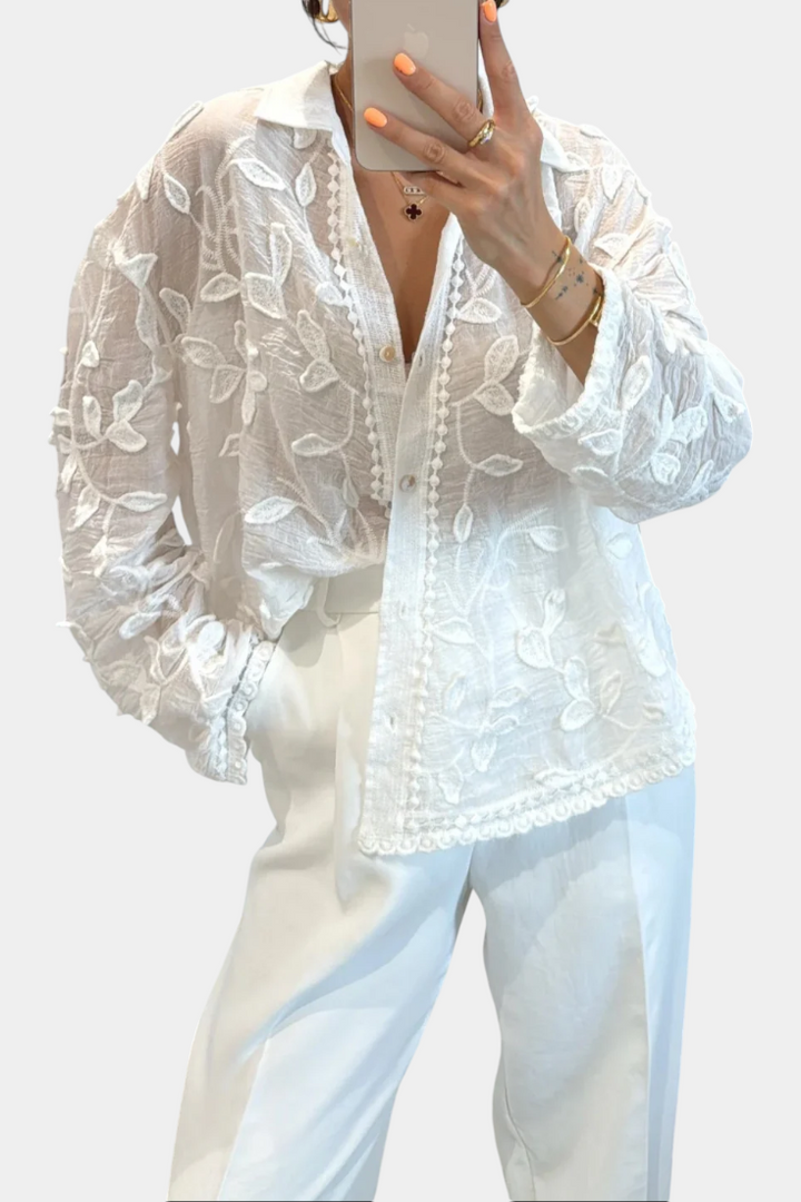 Prairie | Camisa de Encaje Bordado