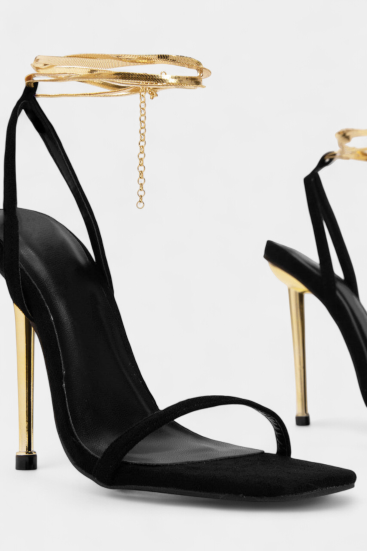 Sky | Tacones Stiletto Detalle Gold