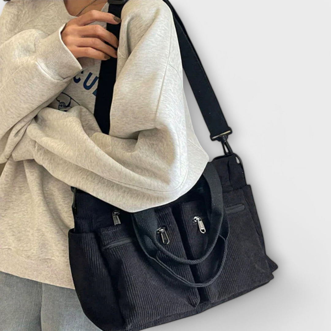 Inesa | Bolso de pana con diseño moderno