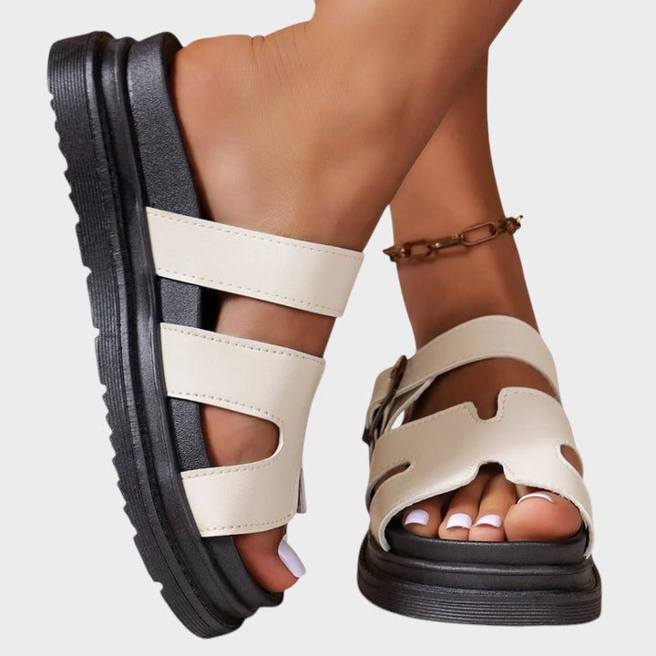 Rosa | Sandalias Ortopédicas con Diseño en H