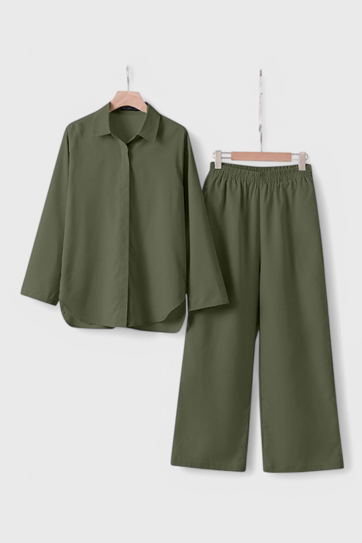 Skye | Conjunto de Dos Piezas en Algodón y Lino