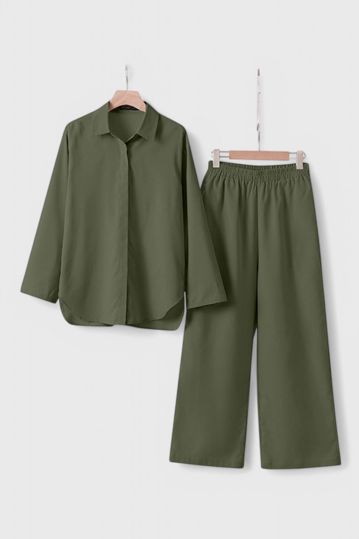 Skye | Conjunto de Dos Piezas en Algodón y Lino