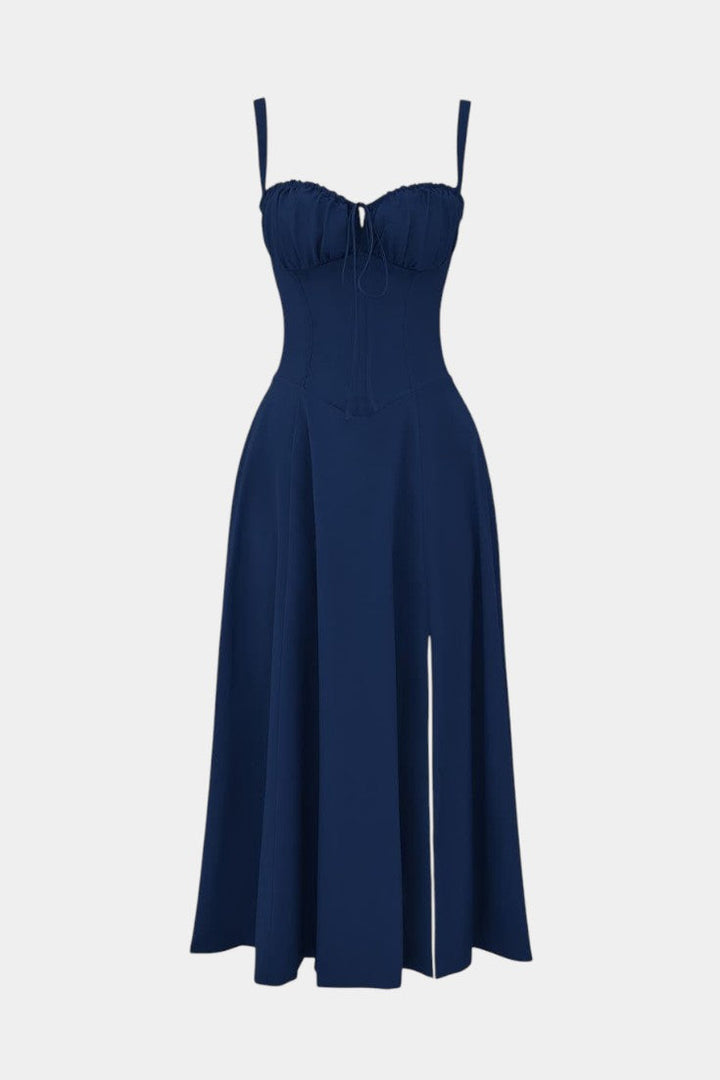 Flora | Vestido Midi A-Line con Corsé