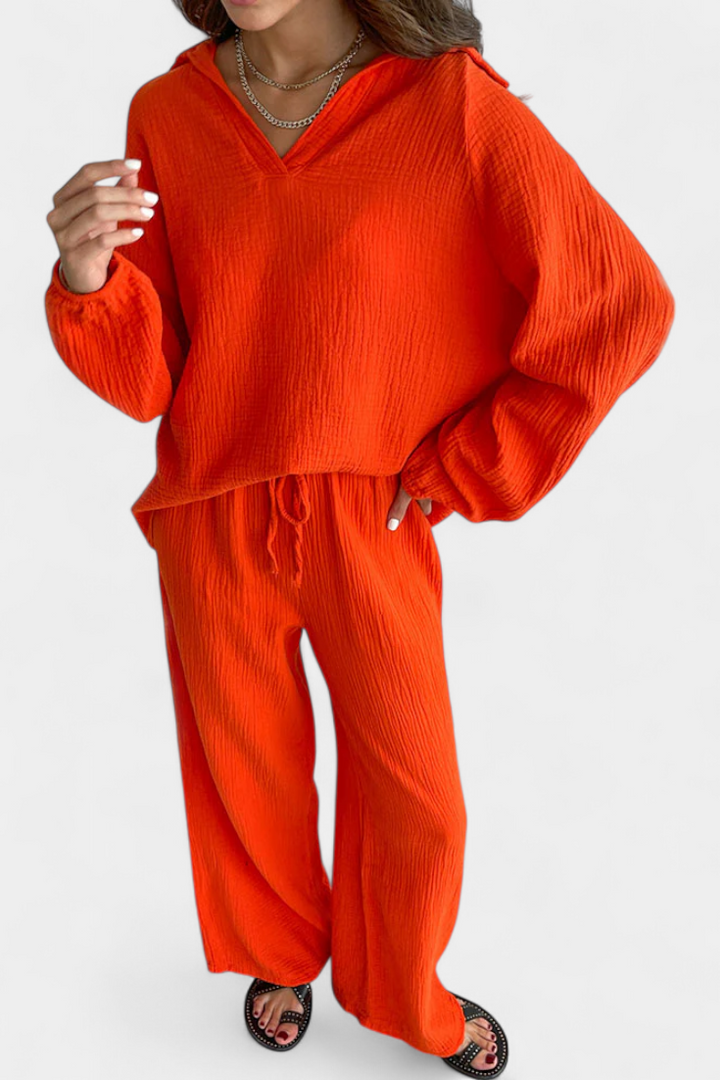 Aya | Conjunto de Dos Piezas con Escote en V