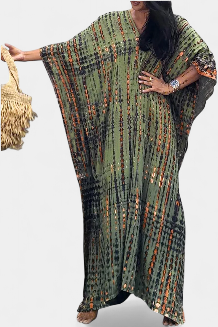 Rositsa | Vestido Kaftan Tie-Dye Bohemio