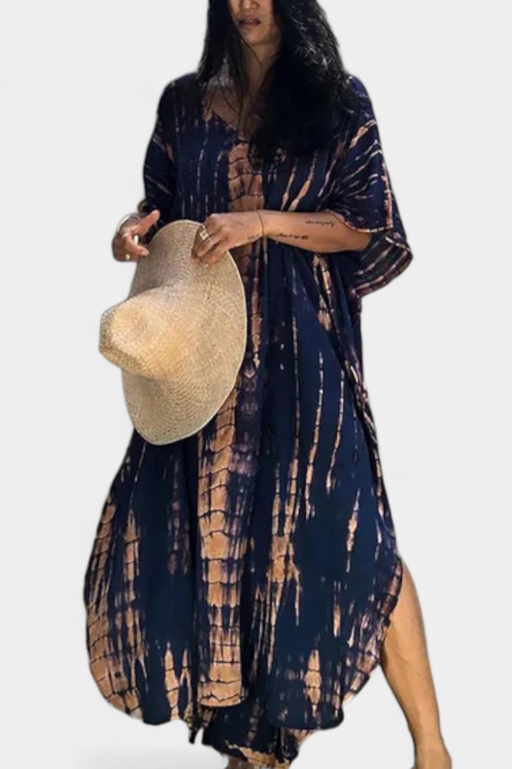 Rositsa | Vestido Kaftan Tie-Dye Bohemio