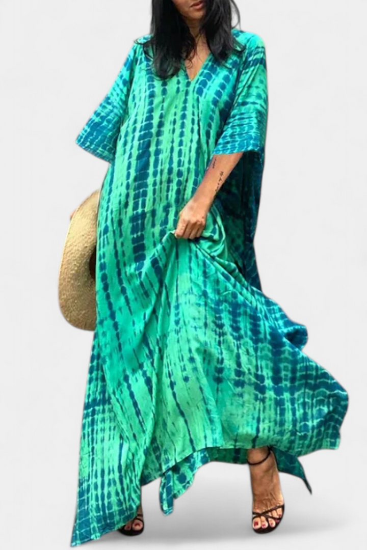 Rositsa | Vestido Kaftan Tie-Dye Bohemio