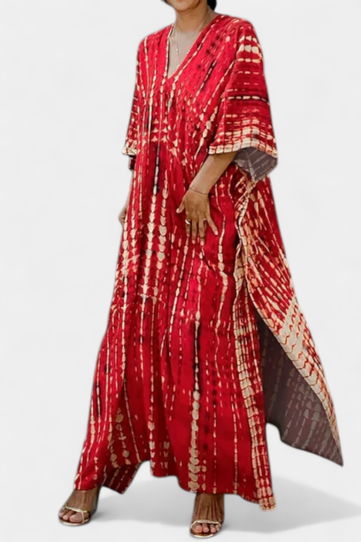 Rositsa | Vestido Kaftan Tie-Dye Bohemio
