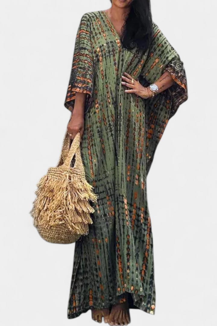 Rositsa | Vestido Kaftan Tie-Dye Bohemio