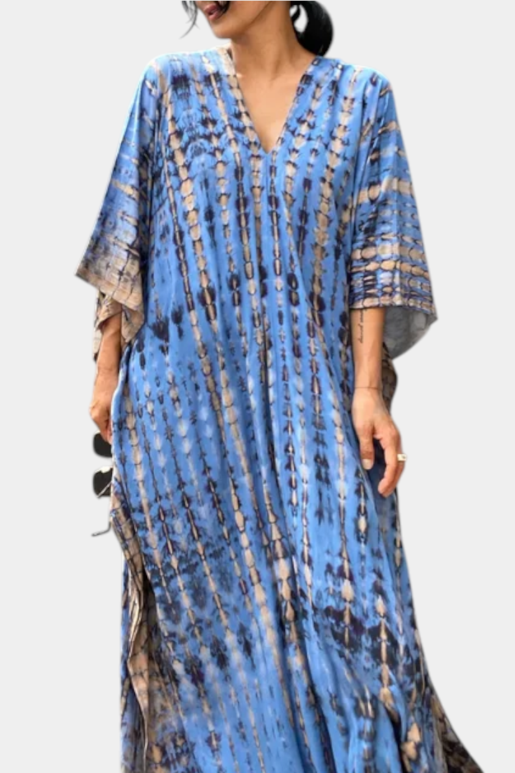 Rositsa | Vestido Kaftan Tie-Dye Bohemio