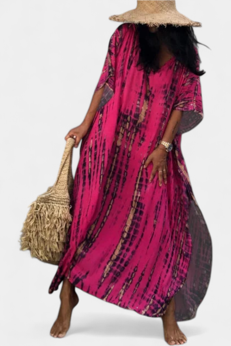Rositsa | Vestido Kaftan Tie-Dye Bohemio