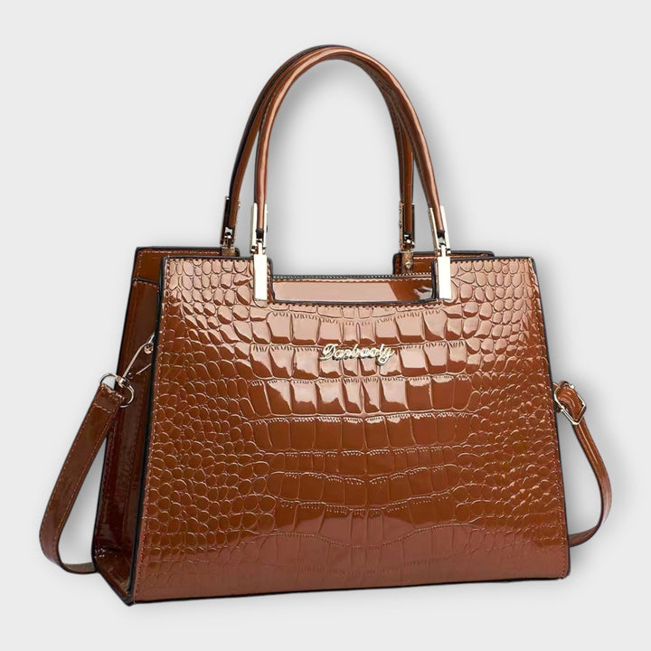 Trinidad | Bolso efecto cocodrilo brillante