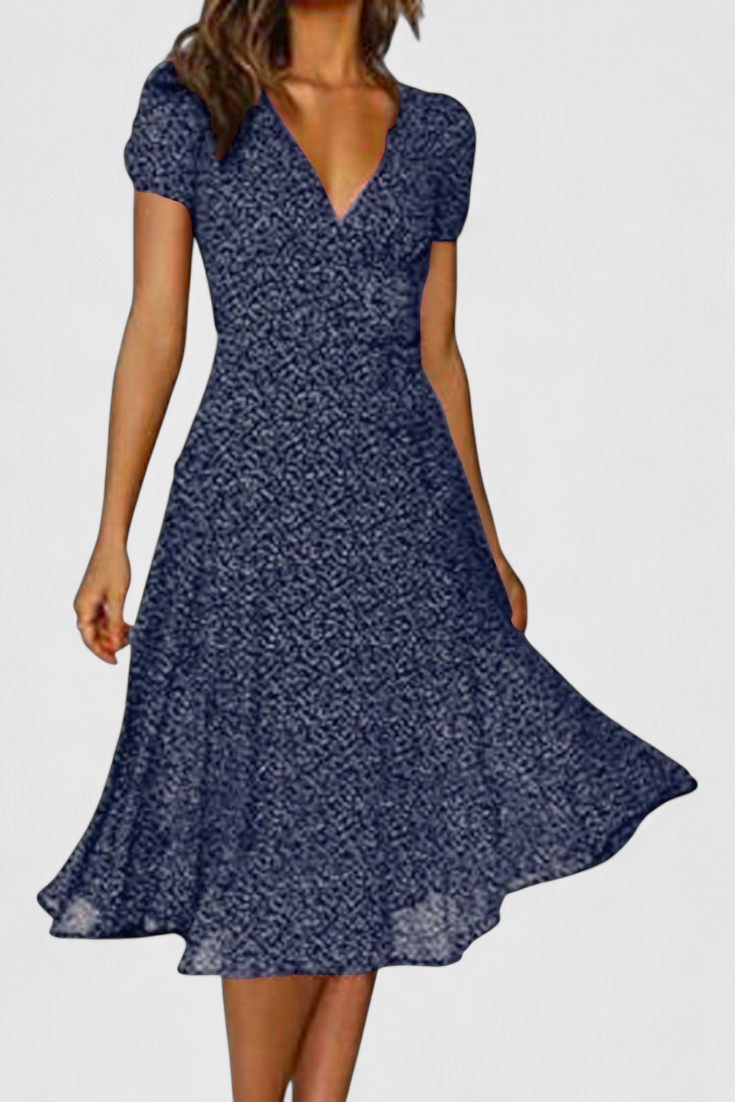 Nuria | Vestido Midi Diario con Escote en V