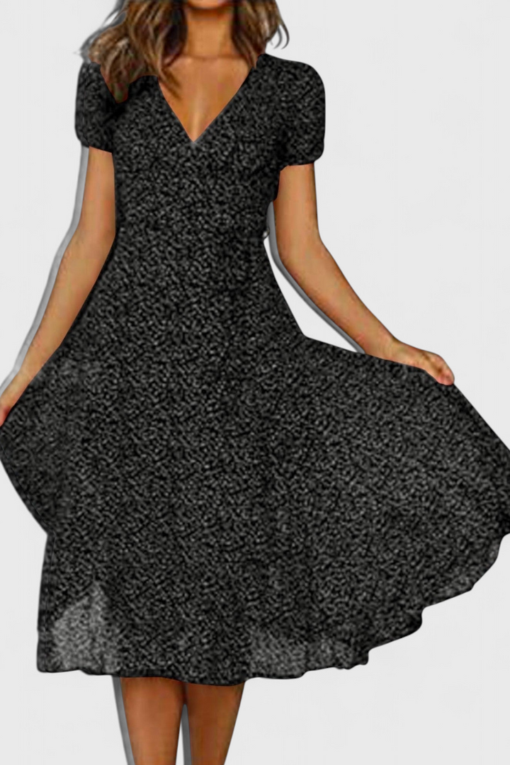 Nuria | Vestido Midi Diario con Escote en V