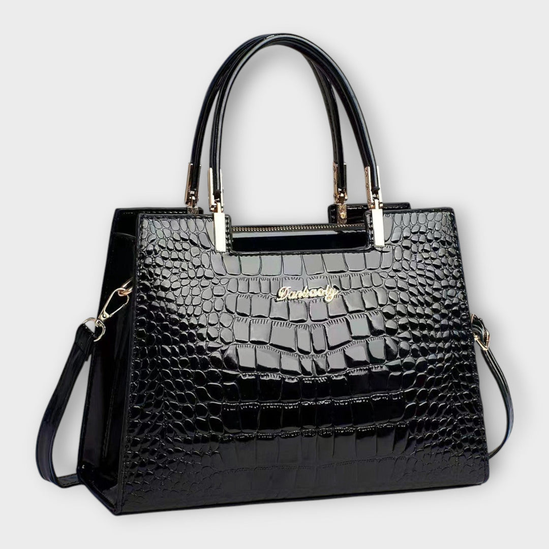 Trinidad | Bolso efecto cocodrilo brillante