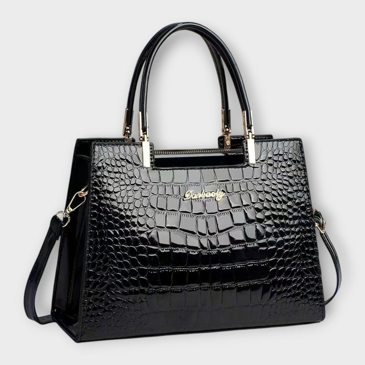 Trinidad | Bolso efecto cocodrilo brillante