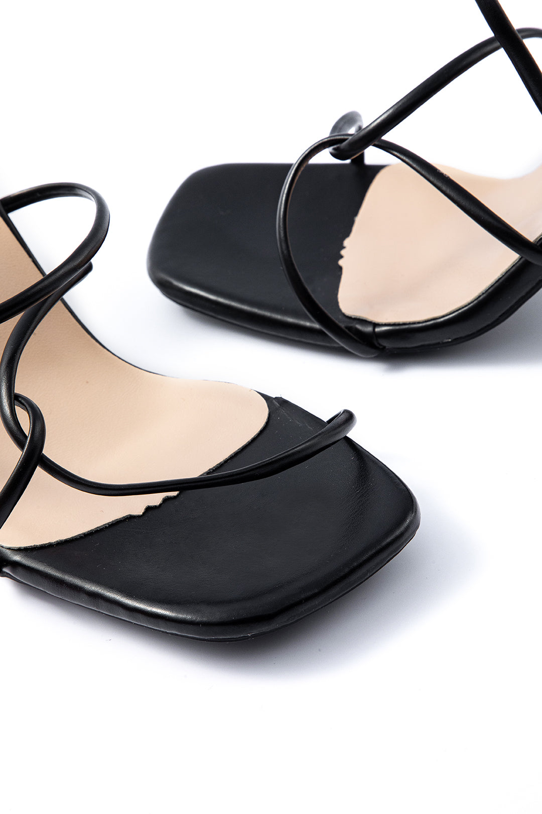 Violeta | Tacones Altos Sin Correa en el Tobillo con Punta Abierta