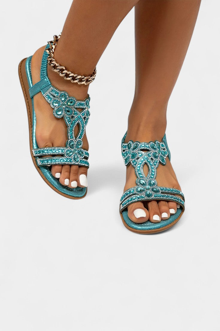 Alaya | Sandalias Gladiadoras Embellecidas