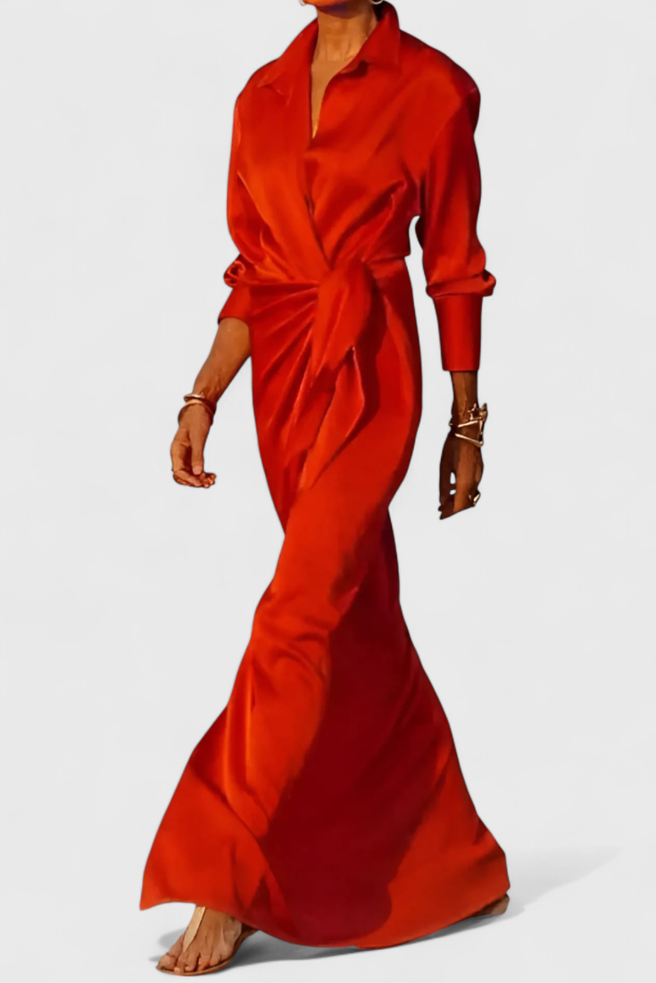 Marbella | Vestido Largo de Fiesta con Lazo