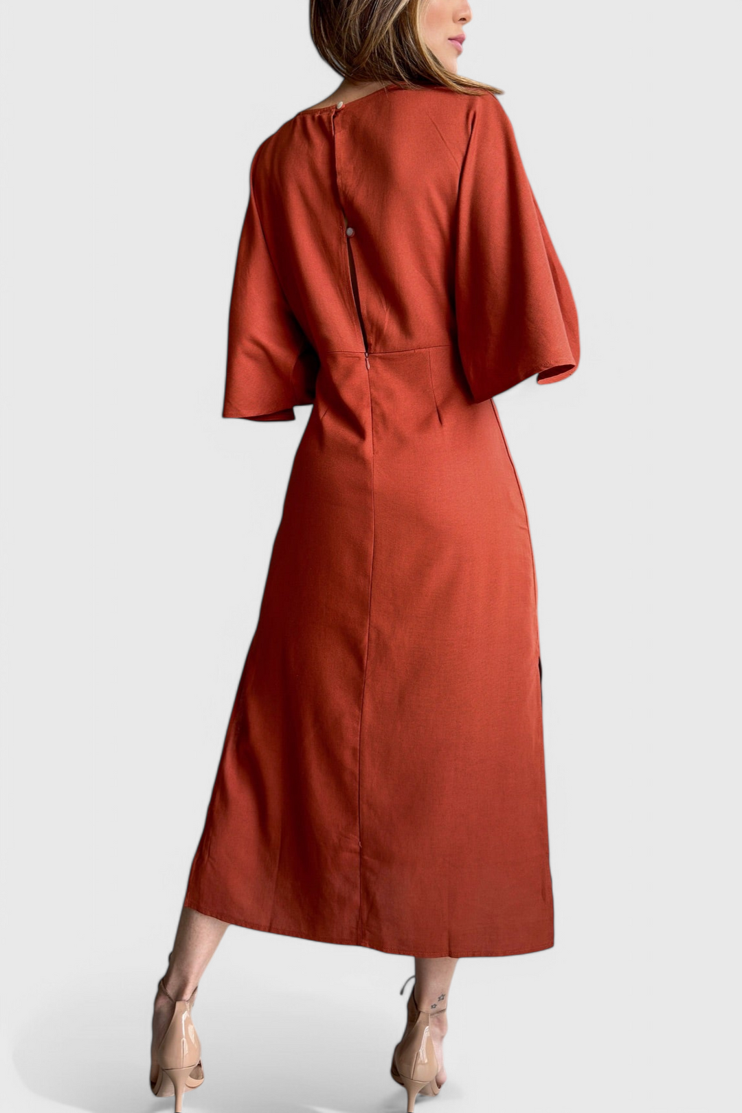 Elsa | Vestido Relaxed con Escote en V y Cordones