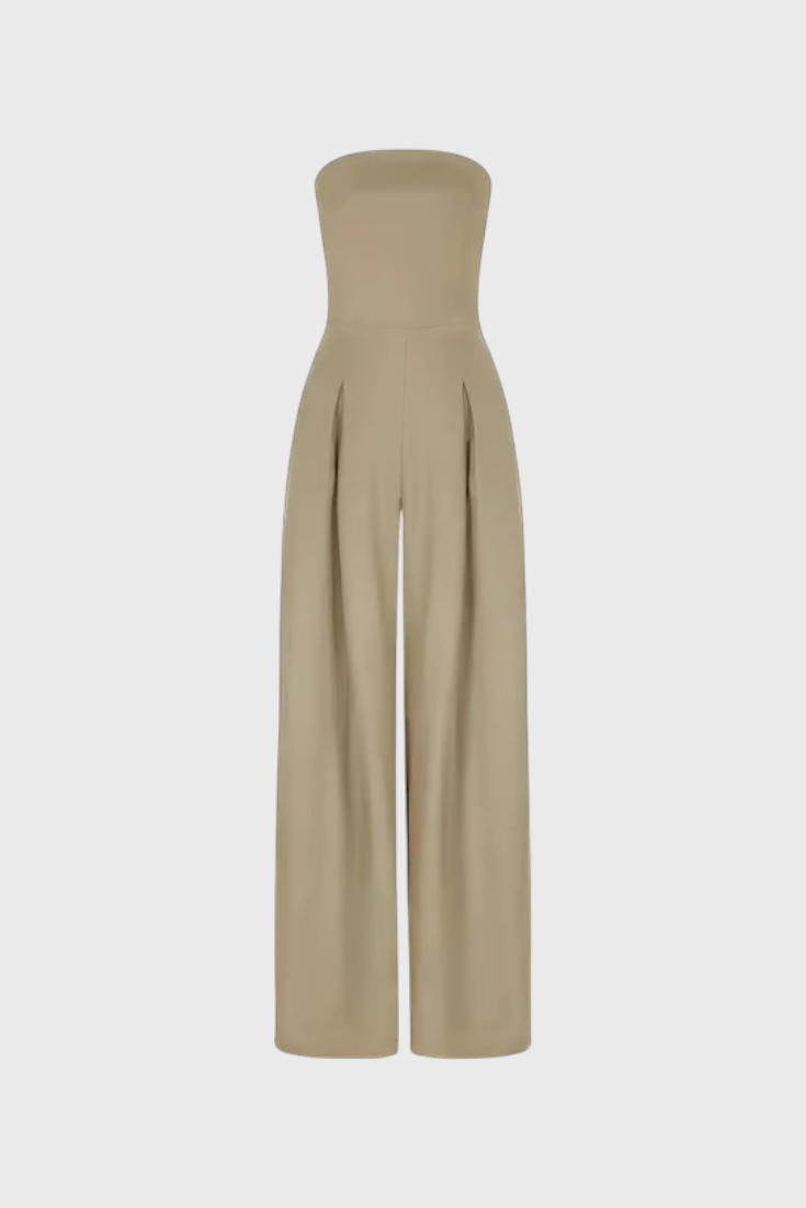 Noelia | Mono elegante sin mangas con escote estructurado