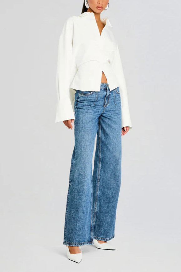 Grace | Camisa de Botones Draped