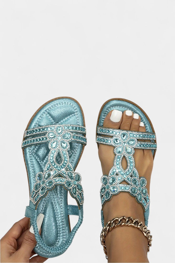 Alaya | Sandalias Gladiadoras Embellecidas