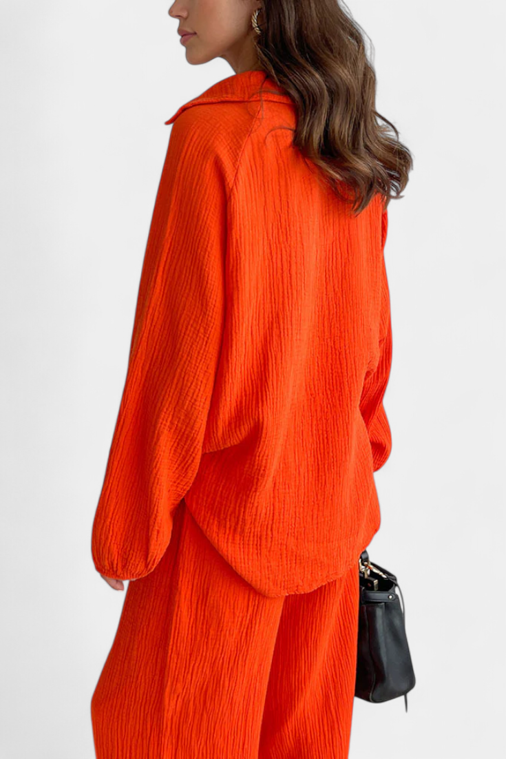 Aya | Conjunto de Dos Piezas con Escote en V