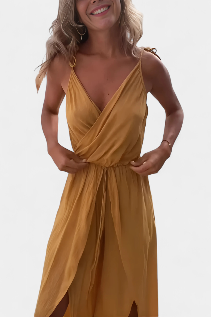 Donatila | Mono de Algodón Lavado con Aberturas Laterales