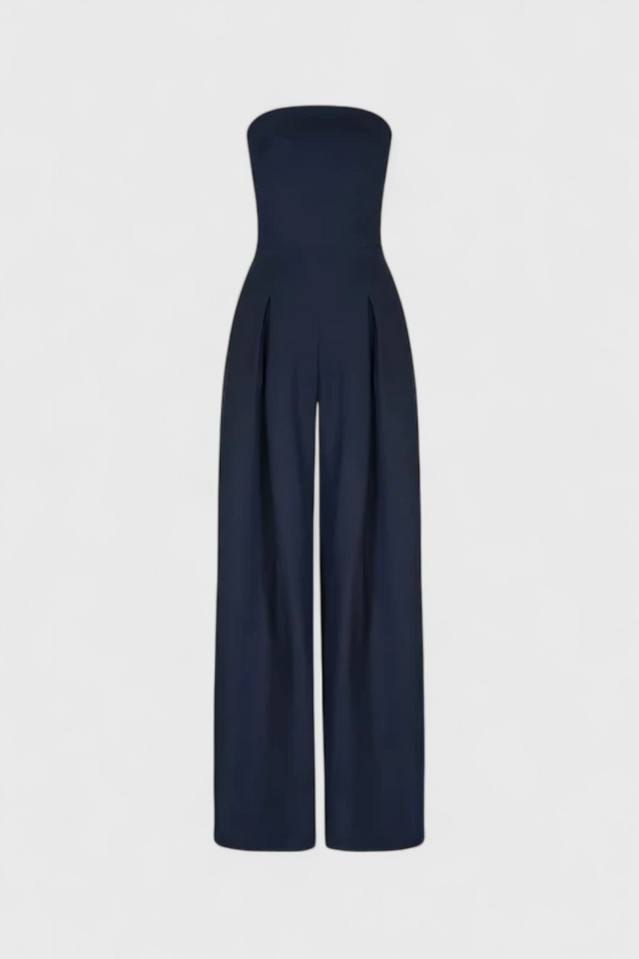 Noelia | Mono elegante sin mangas con escote estructurado