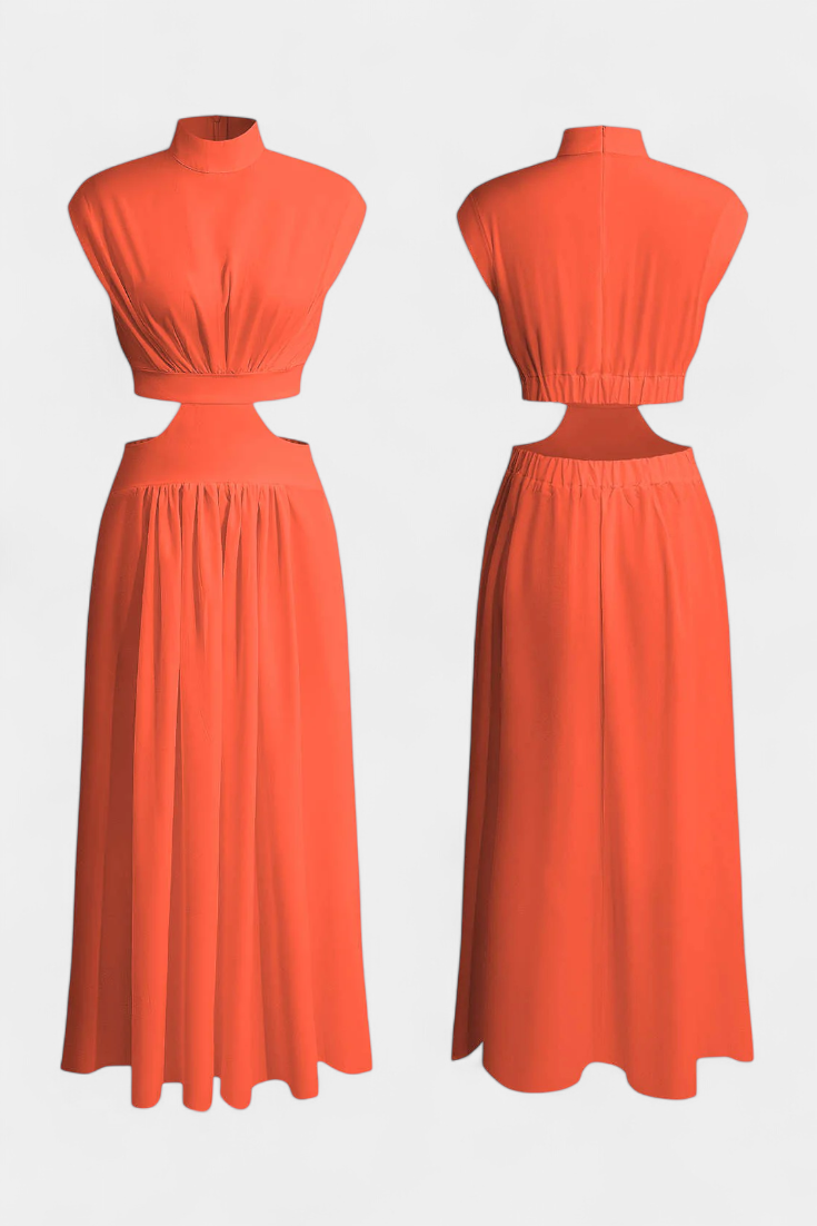 Jocelyn | Conjunto de Vestido con Abertura Lateral