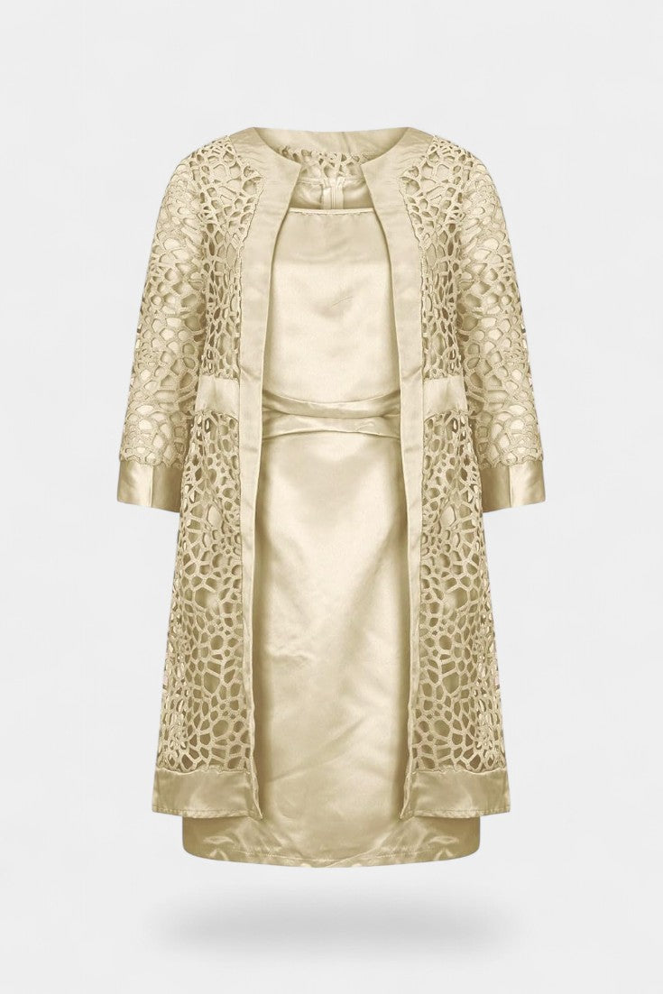 Freya | Conjunto de Vestido de Dos Piezas con Encaje