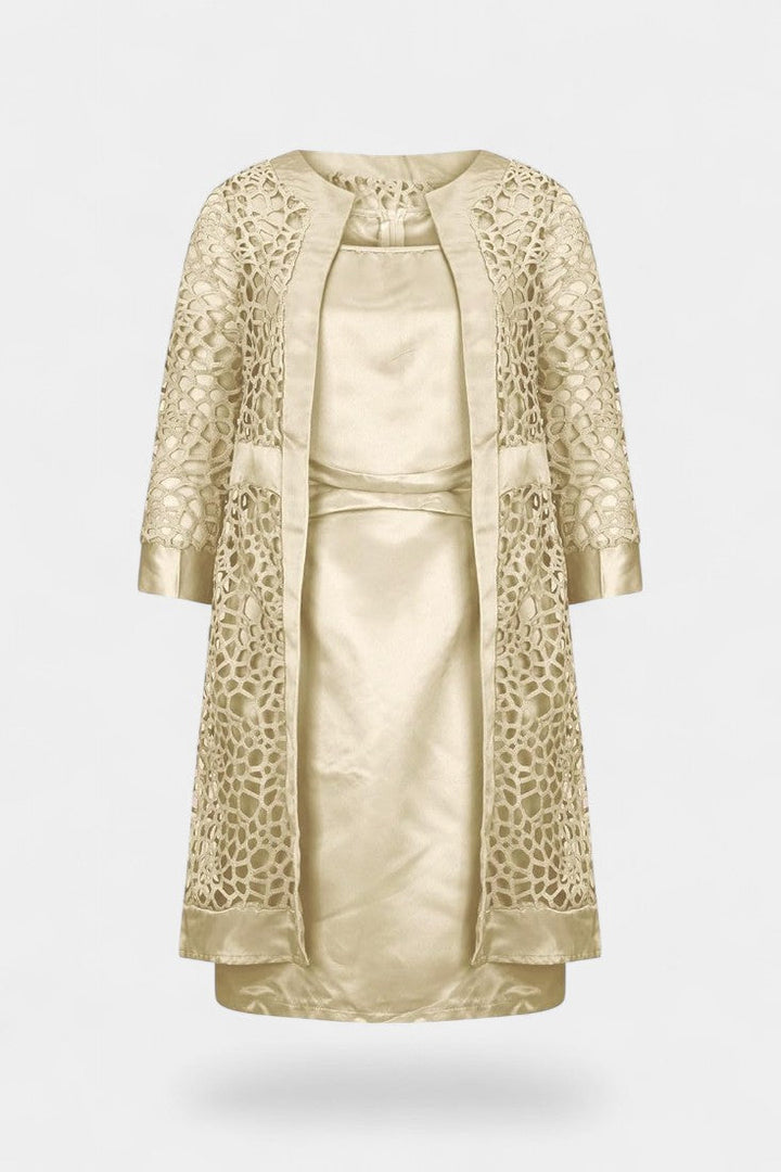 Freya | Conjunto de Vestido de Dos Piezas con Encaje