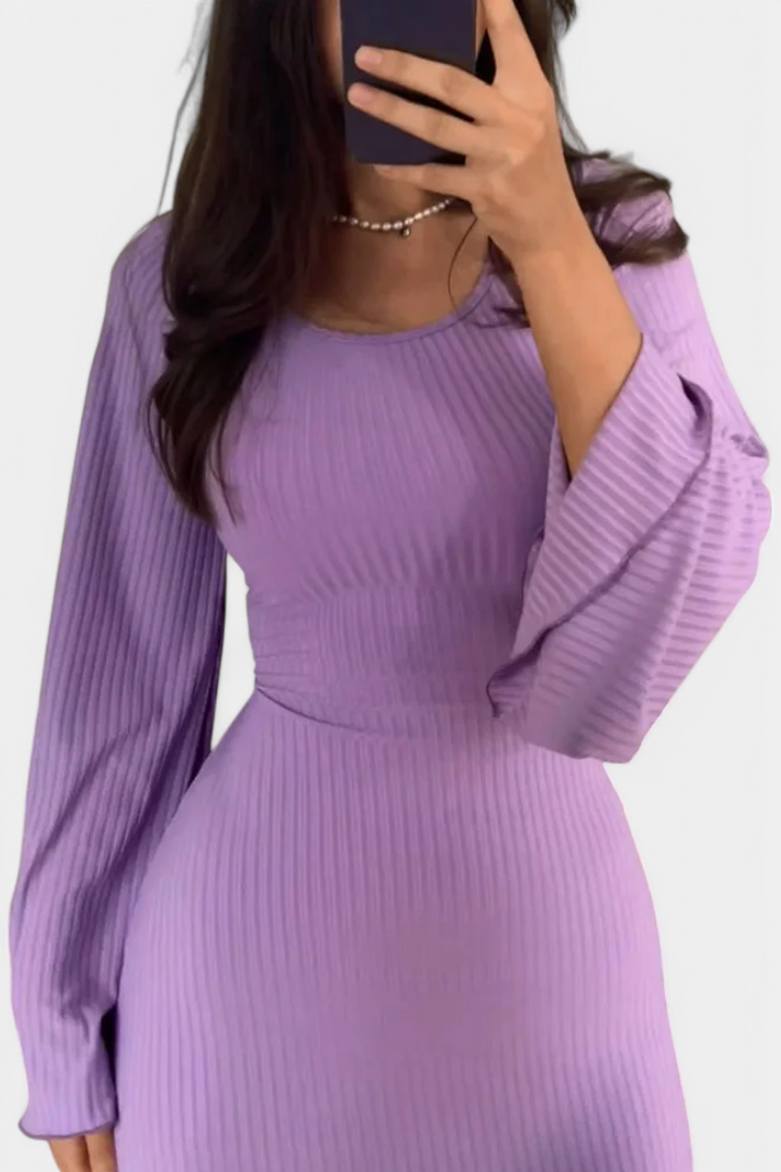 Livia | Vestido de Punto con Cintura