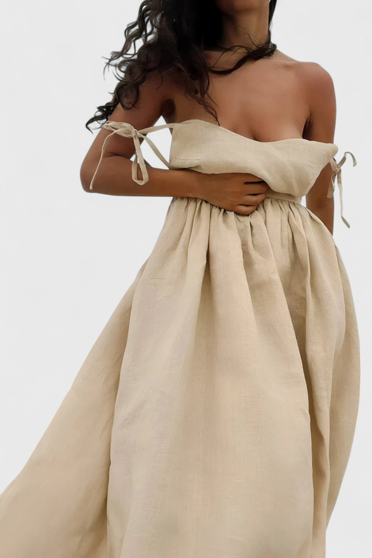 Justine | Vestido Fluido de Verano con Toques Femeninos