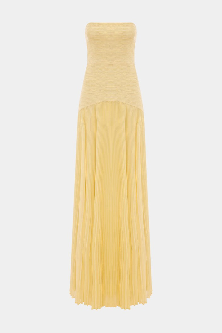 Deia | Vestido Maxi de Malla con Mangas Acampanadas