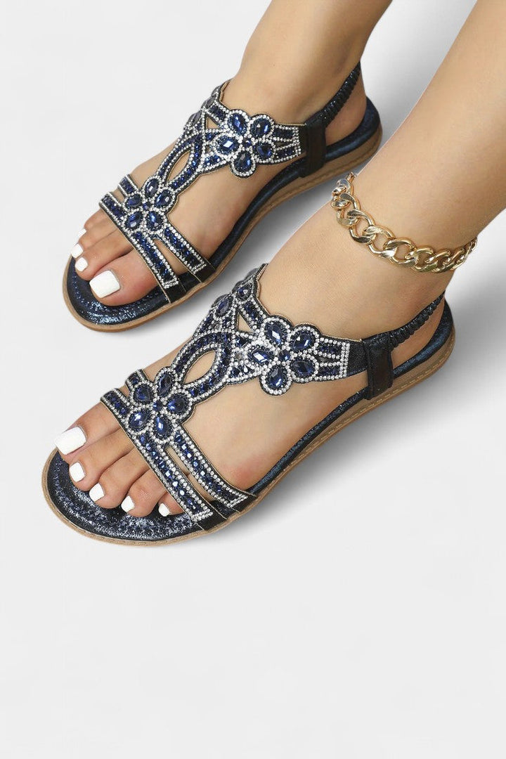 Alaya | Sandalias Gladiadoras Embellecidas