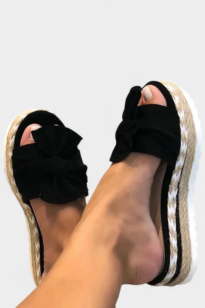 Cveta | Sandalias de Plataforma con Lazo