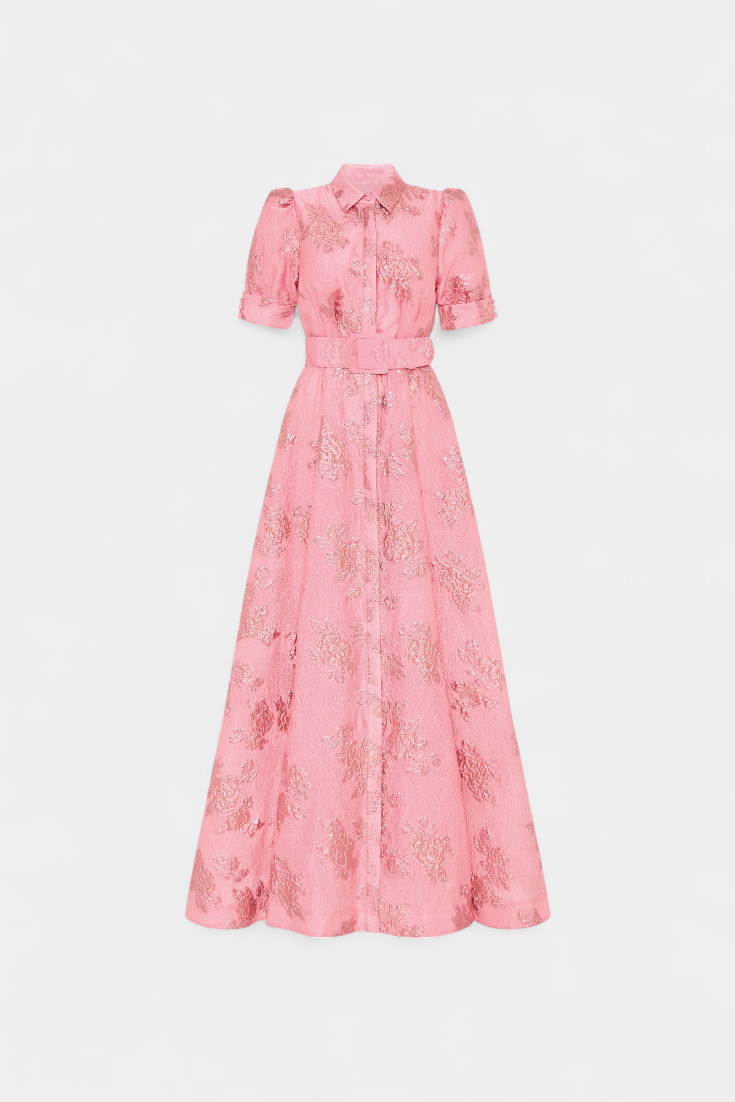 Celestine | Vestido Maxi con Manga Abullonada