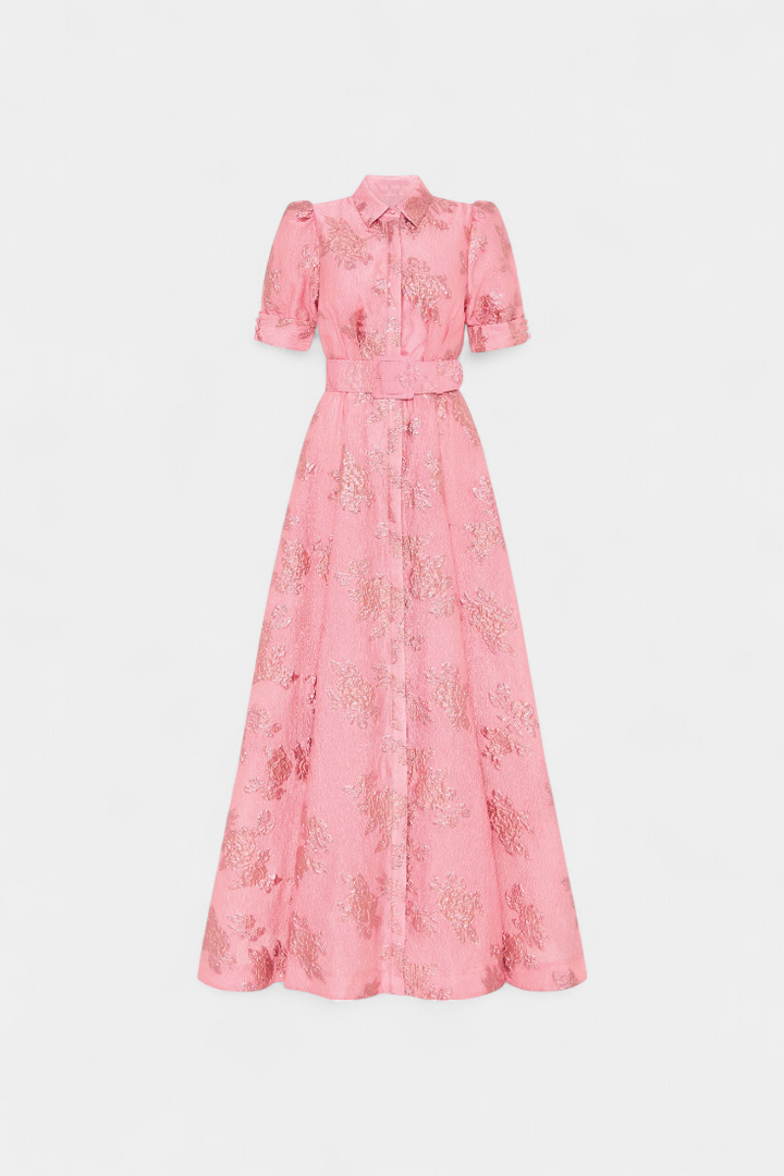 Celestine | Vestido Maxi con Manga Abullonada