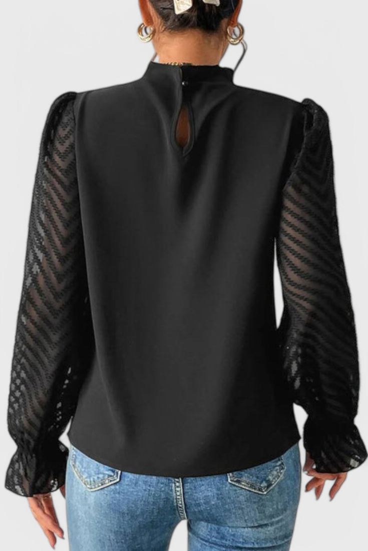 Helga | Blusa de Manga Larga Náutica