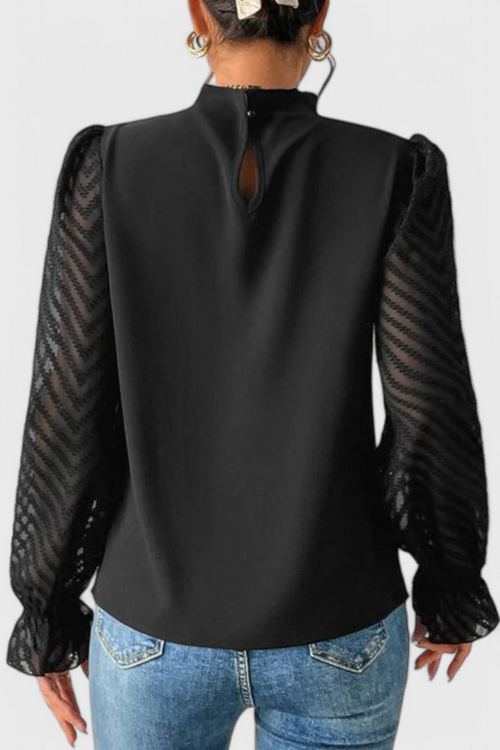 Helga | Blusa de Manga Larga Náutica