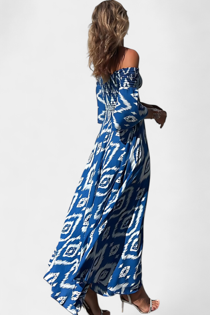 Mar | Vestido Floral con Hombros Descubiertos